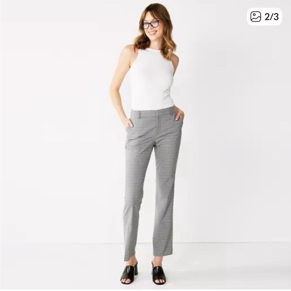 NEW Nine West Barely Bootcut Dress Pants Women's Light Grey. Size 12.‎